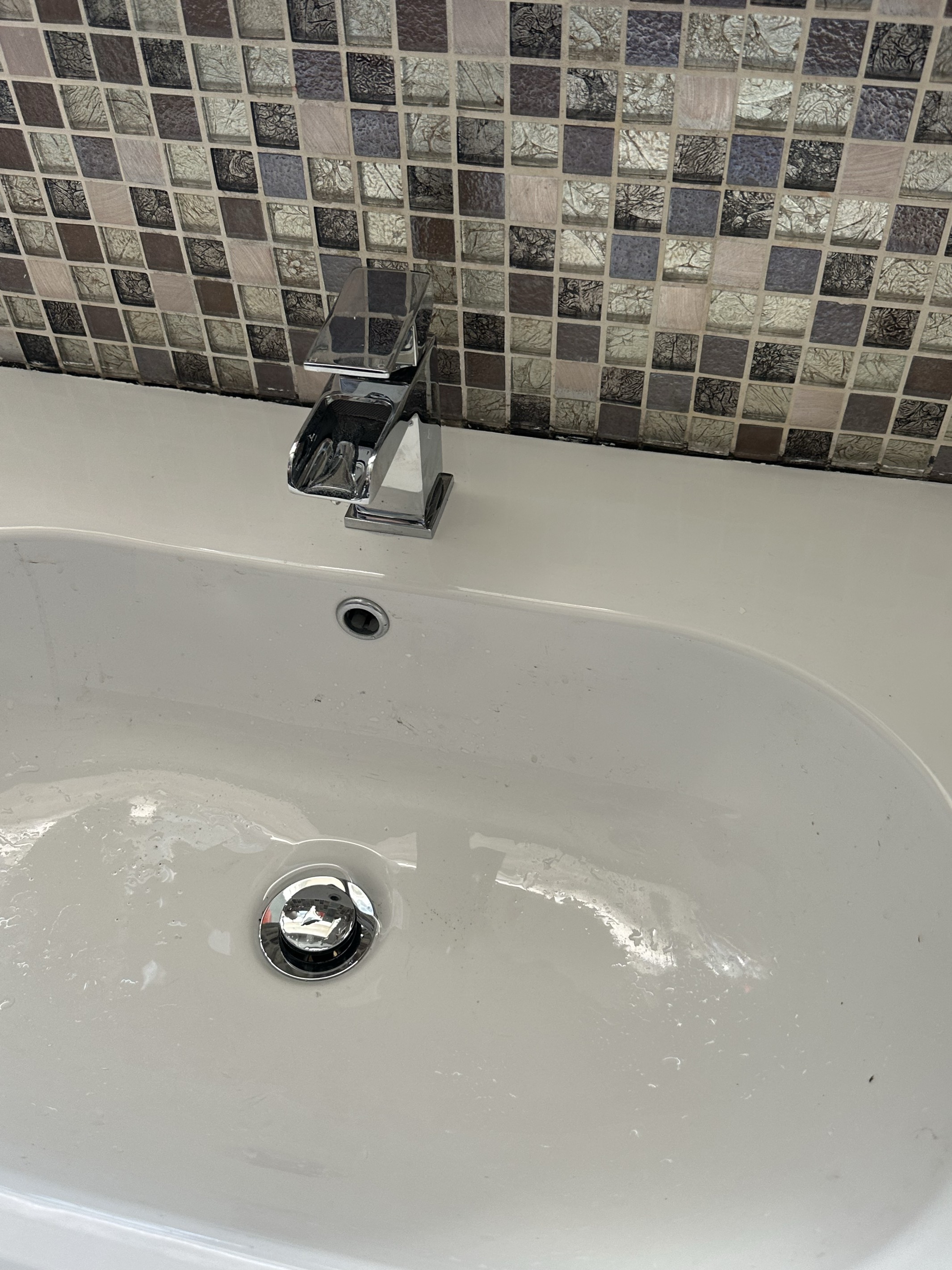 New Waterfall Basin Tap Fitted